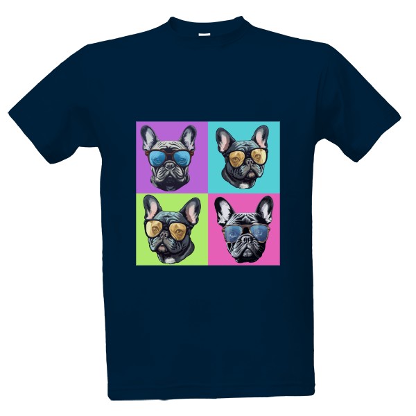 Tričko s potiskem Buldoček Warhol