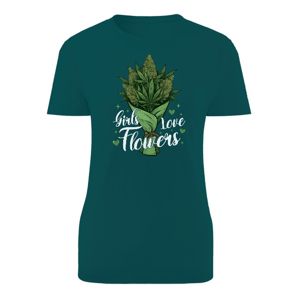 Tričko s potiskem Cannabis GIRL
