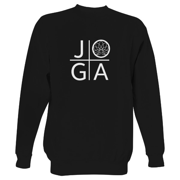 Mikina bez kapuce Unisex s potiskem Jóga