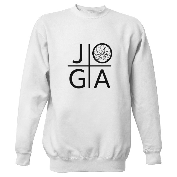 Mikina bez kapuce Unisex s potiskem Joga 