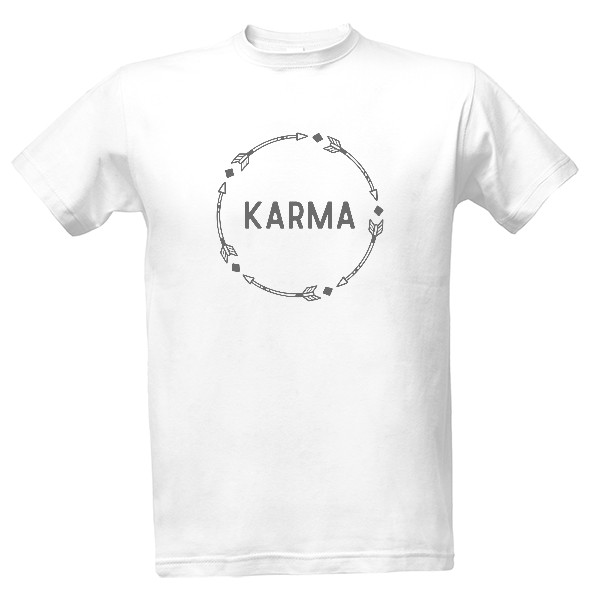 Tričko s potiskem KARMA