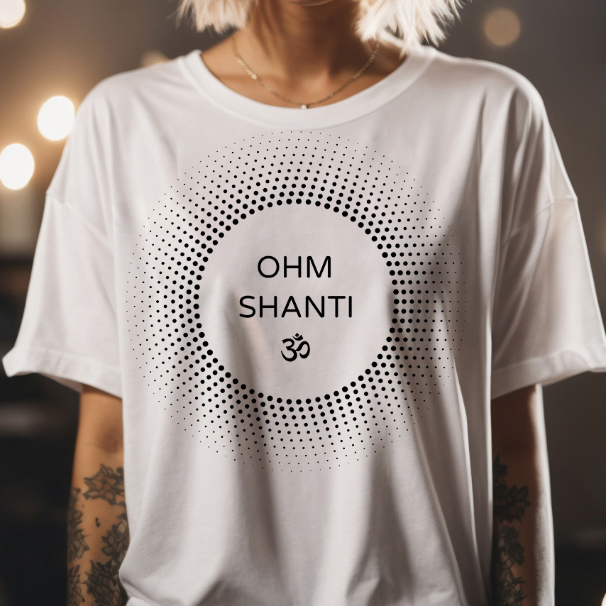 Tričko s potiskem OHM SHANTI OHM
