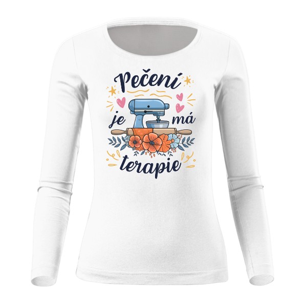 Tričko s potiskem Pečení - terapie