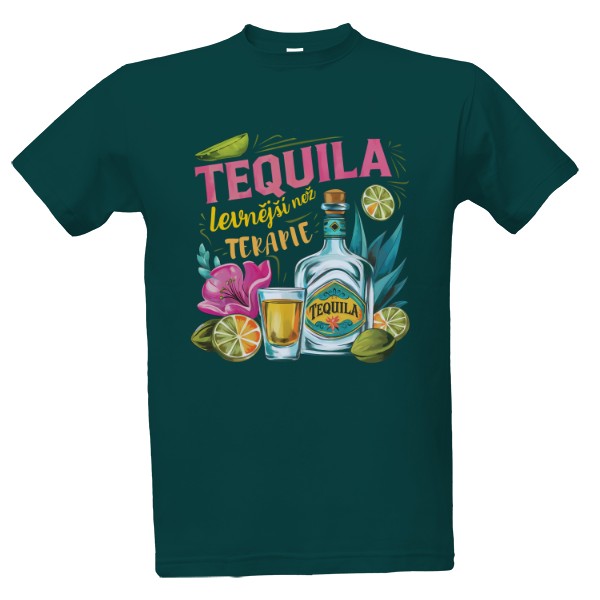 Tričko s potiskem Tequila - levnější než TERAPIE
