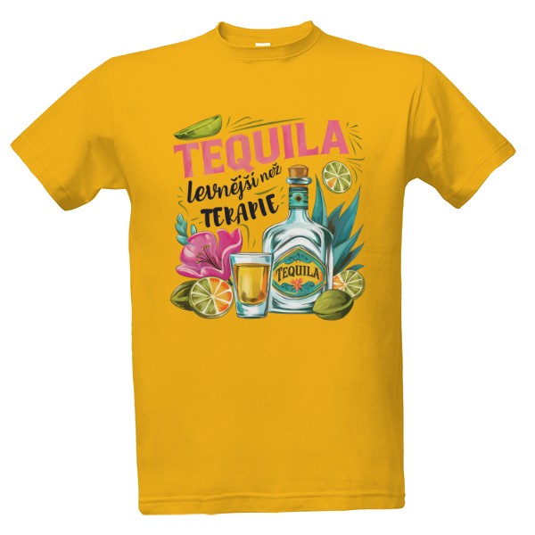 Tričko s potiskem Tequila TERAPIE