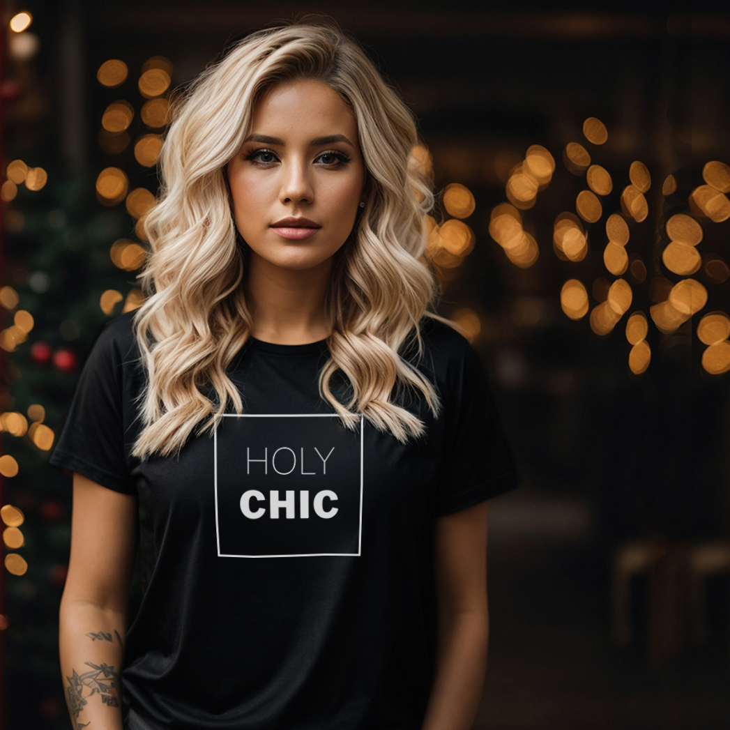 Tričko s potiskem Holy CHIC
