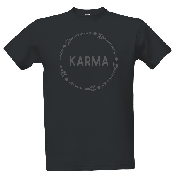 Tričko s potiskem Karma